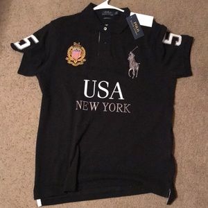 Polo size large custom slim fit brand new with tags